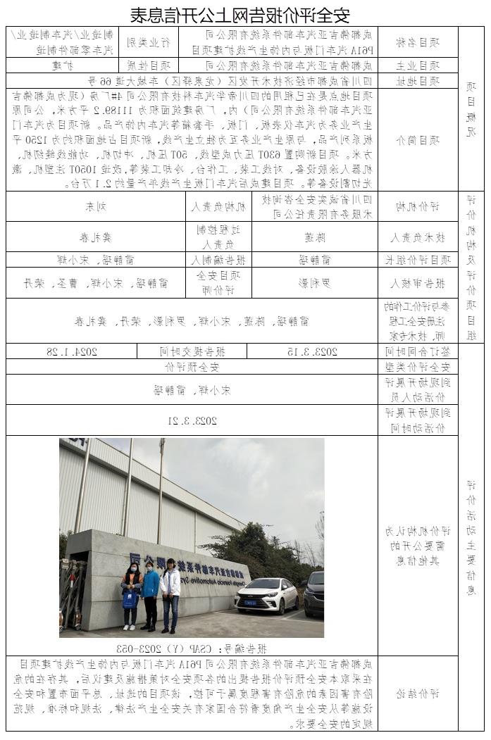 CSAP（Y）2023-053 成都佛吉亚汽车部件系统有限公司P61A汽车门板与内饰生产线扩建项目安全预评价报告.jpg